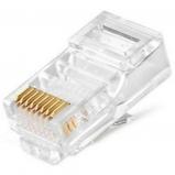 Ripo Коннектор RJ-45 (8P8C) Cat.5e, покрытие 3мкд, универсальные ножи(100шт)